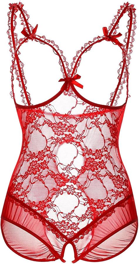 Amazon Justgoo Women Sexy Teddy Lingerie One Piece Lace Babydoll