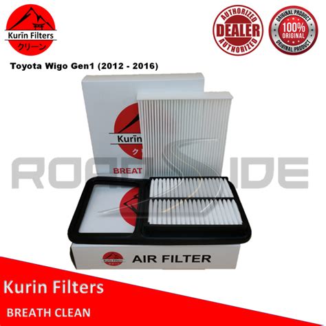 Kurin Combo Filters Air Cabin For Toyota Wigo Gen