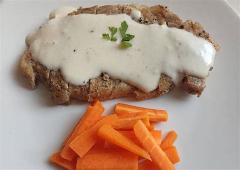 Lomo De Cerdo Con Salsa Bechamel Receta De Alexis Sanchez Luis Cookpad