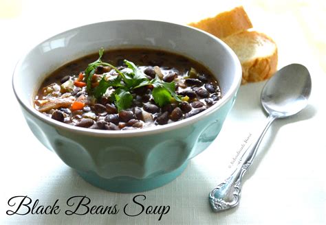 Vegetarian Black Beans Soup Recipe Naturalmente Mam