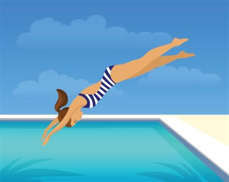 Diving Into Water Illustrations Royalty Free Vector Graphics And Clip