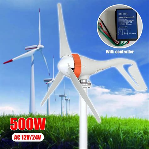 400W 12V 24V Wind Turbine Generator With 40A Hybrid 47 OFF