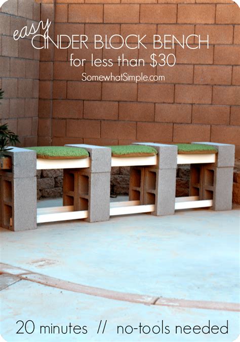 Creative Cinder Block Bench Ideas And Plans Balcony Boss Off