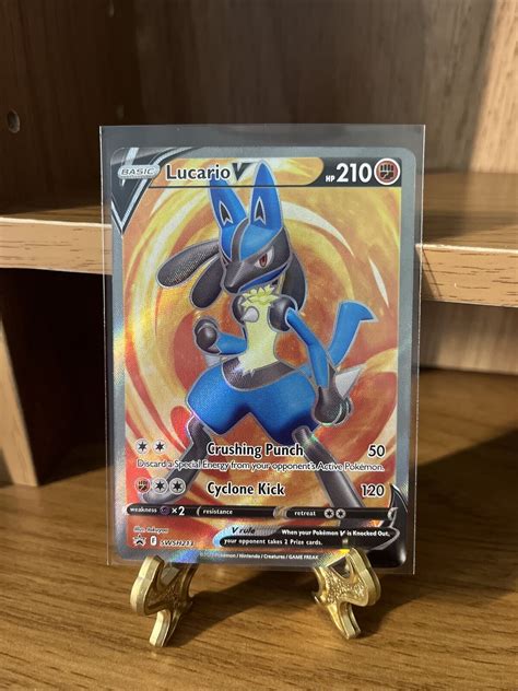 Mavin Lucario V Full Art Swsh213 Black Star Promo Pokemon Tcg Nm