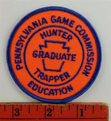 Pennsylvania Game Commission Hunter Trapper Graduate Hunting Patch Ebay