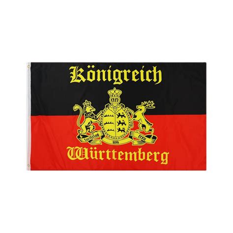 Germany Kingdom Of Wurttemberg Boat Flag Globe Flags