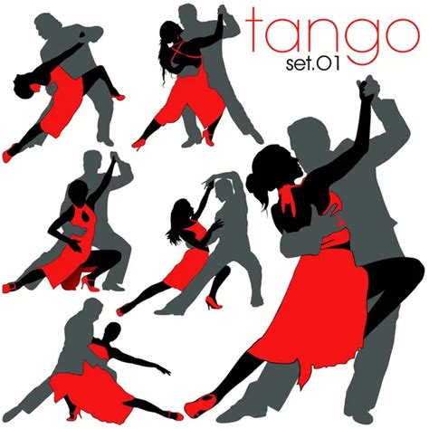 12 Salsa Dancers Silhouettes Set Stock Vector Image By ©kaludov 6828721