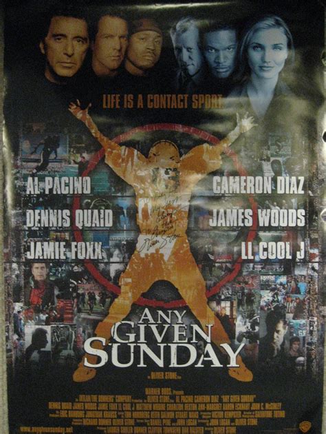 Oliver Stone Signed Any Given Sunday Poster | Oliver Stone