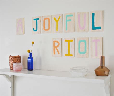 Painted Wood Letters | A Joyful Riot