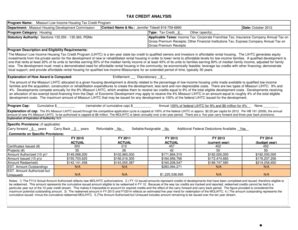 Fillable Online Tcrc Mo Low Income Housing Tax Credit Review