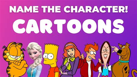 The Ultimate Cartoon Character Quiz Name 100 Characters YouTube