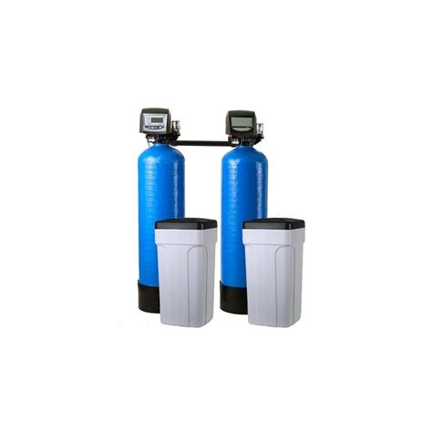 Twin Volumetric Water Softeners Pentair