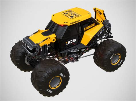 JCB DIGatron Monster Jam Truck Is A JCB Backhoe-inspired Monster Truck!