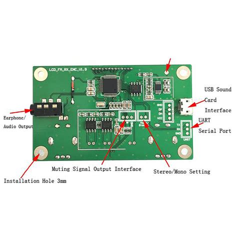 Fm Radio Receiver Module Frequency Modulation Stereo Receiving Pcb