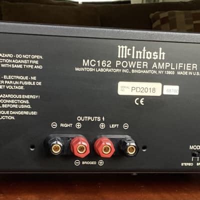 Mcintosh Mc Watt Stereo Solid State Power Amplifier Reverb