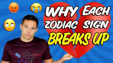 Why Each Zodiac Sign Breaks Up Youtube