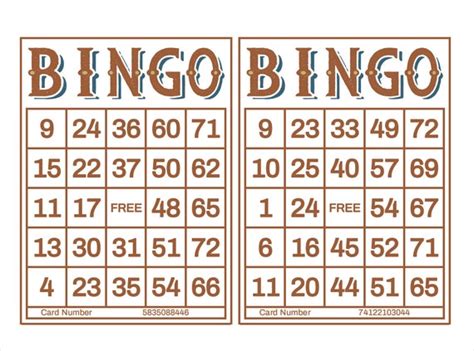 Promoci N Cartones Bingo Imprimir Cartones Bingo Imprimir A La