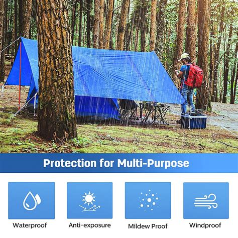 Buy Heavy Duty Tarp Waterproof X Sunallin Camping Tarps Super