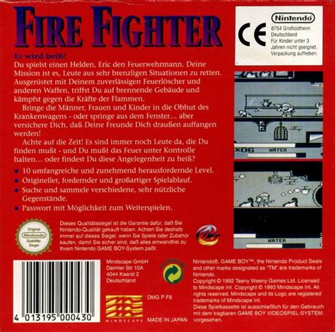 Fire Fighter Cover Or Packaging Material MobyGames