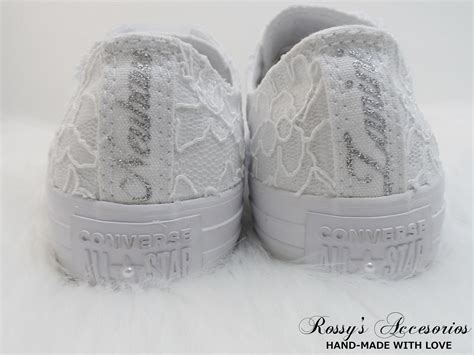 Wedding Converse / White Lace Converse /wedding Lace Converse - Etsy