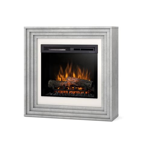 Warmtec Katra wkład Dimplex 23 XHD OptiFlame LED beton biały