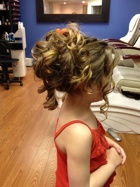 Pin By Ar Cosmetology On Hair Done By Allie Flower Girl Updo Pageant