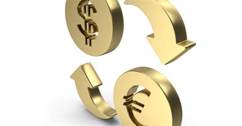 Dollar And Euro Exchange Symbol Gold, 3D - Envato Elements