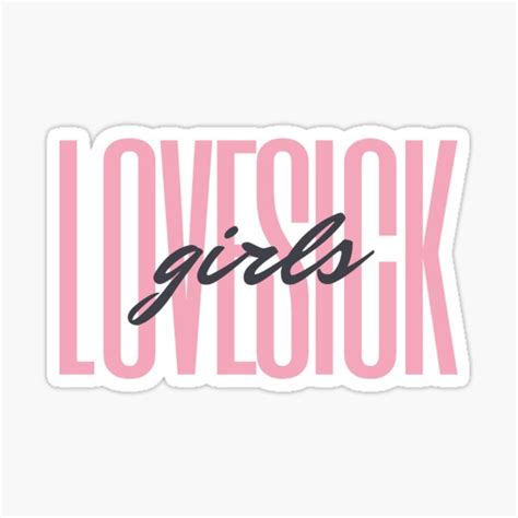 Lovesick Girls Blackpink Sticker For Sale By Mineart Redbubble