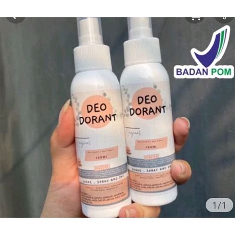 Jual Ml Deodorant Tawas Spray Natural Non Alkohol Bpom Shopee