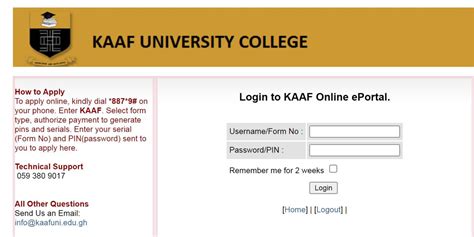 KAAF University College Application - Apply