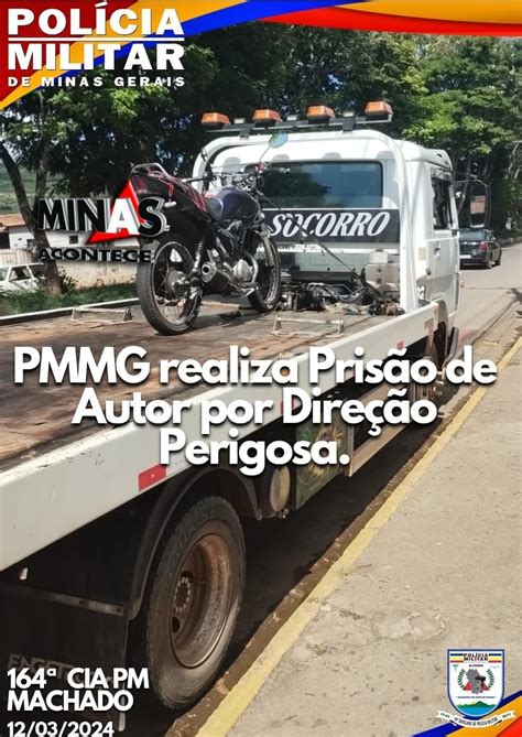 Motociclista Tenta Fugir Da Pm E Acaba Sendo Preso Em Machado Minas