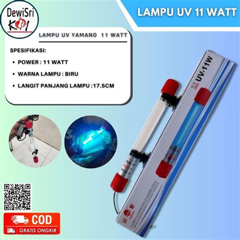 Jual Lampu Uv 11 Watt Penghilang Lumut Kolam Ikan Aquarium Shopee