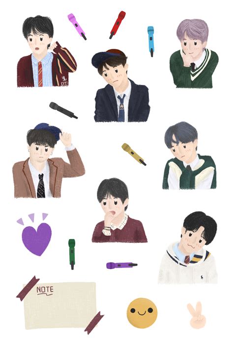 BTS Kpop Stickers Printable