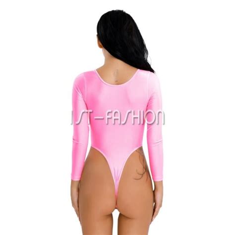 Damen Body Schritt Offen Bodysuit Stringbody Leotard Thong Unterwäsche