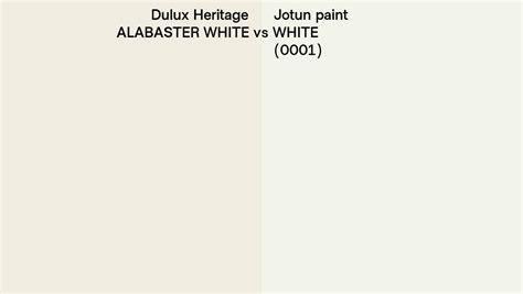 Dulux Heritage Alabaster White Vs Jotun Paint White Side By Side