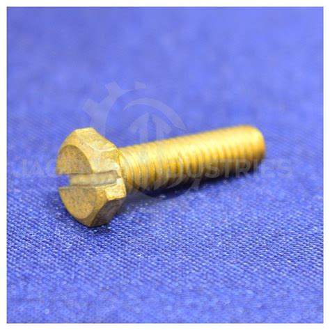 Brass Hex Slotted Screw At Rs 3 5 Piece Slotted Machine Screw In Jamnagar Id 2851812853248