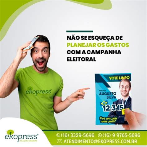 Não Se Esqueça De Planejar Os Gastos Com A Campanha Eleitoral Gráfica