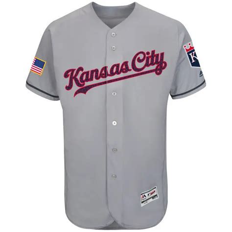 MLB Men S Kansas City Royals Baseball Gray Fash Stars Stripes Flex