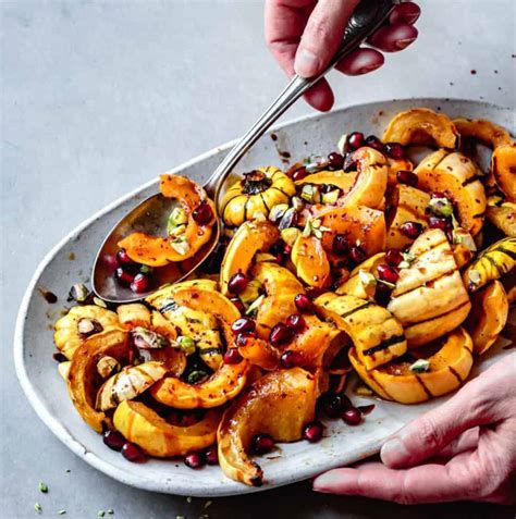 Roasted Delicata Squash With Brown Butter And Pomegranate • The Bojon Gourmet