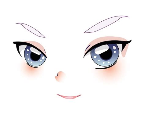 Premium Vector Cute Anime Girl Face