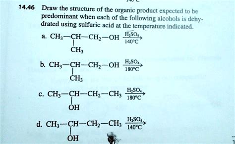 SOLVED 14 46 Draw The Structure Of The Organic Product Expected To Be