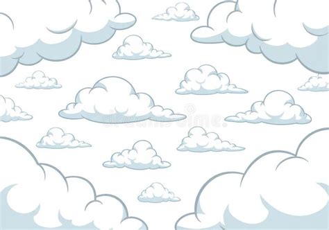 Whimsical Cloud Pattern Stock Illustrations 13940 Whimsical Cloud