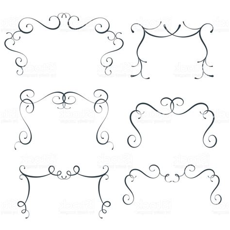 Scroll Border Vector at Vectorified.com | Collection of Scroll Border ...