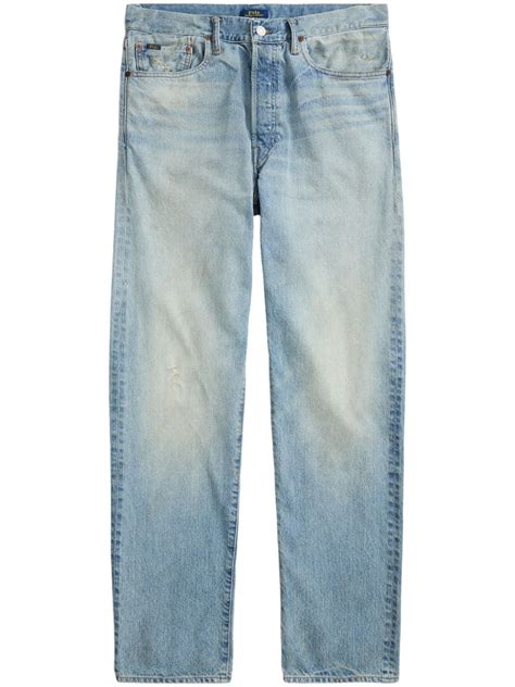 Polo Ralph Lauren Mid Rise Straight Leg Jeans Blue Farfetch