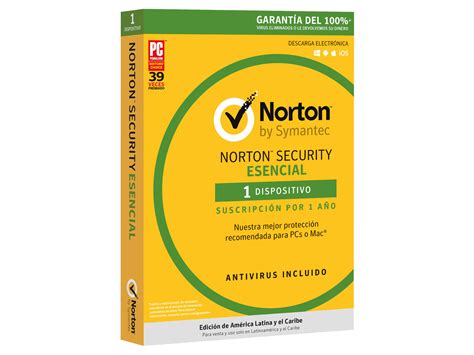 Antivirus Norton Security Esencial 1 Dispositivo Licencia 1 AÑo