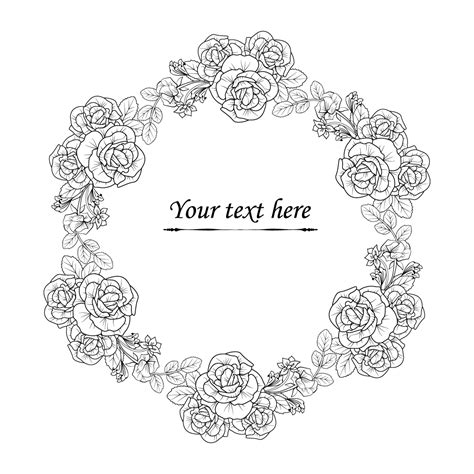 Rose flower border design. rose border and frame design, rose border sve paper cut for weddings ...