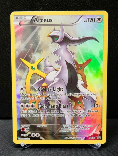 Full Art Arceus Ultra Rare Pokemon Black Star Promo Xy Legendary Holo