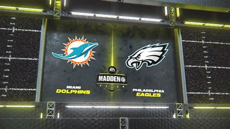 Madden Nfl Miami Dolphins Vs Philadelphia Eagles Simulation Week