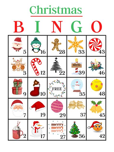 Christmas Bingo Cards, Printable Christmas Bingo Game, 35 Holiday BINGO Cards, Xmas Party Games ...