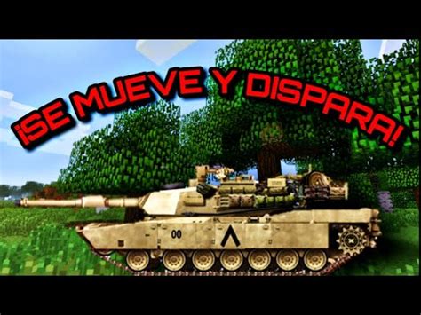 Como Hacer Un Tanque En Minecraft Que Se Mueva Y Dispare Sin Mods YouTube